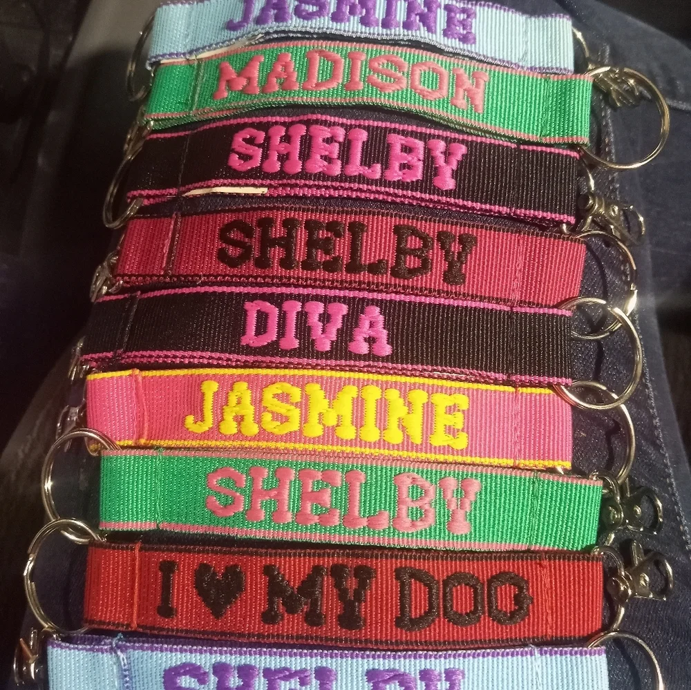 Embroidered Name Keychains - Picture 4 of 4